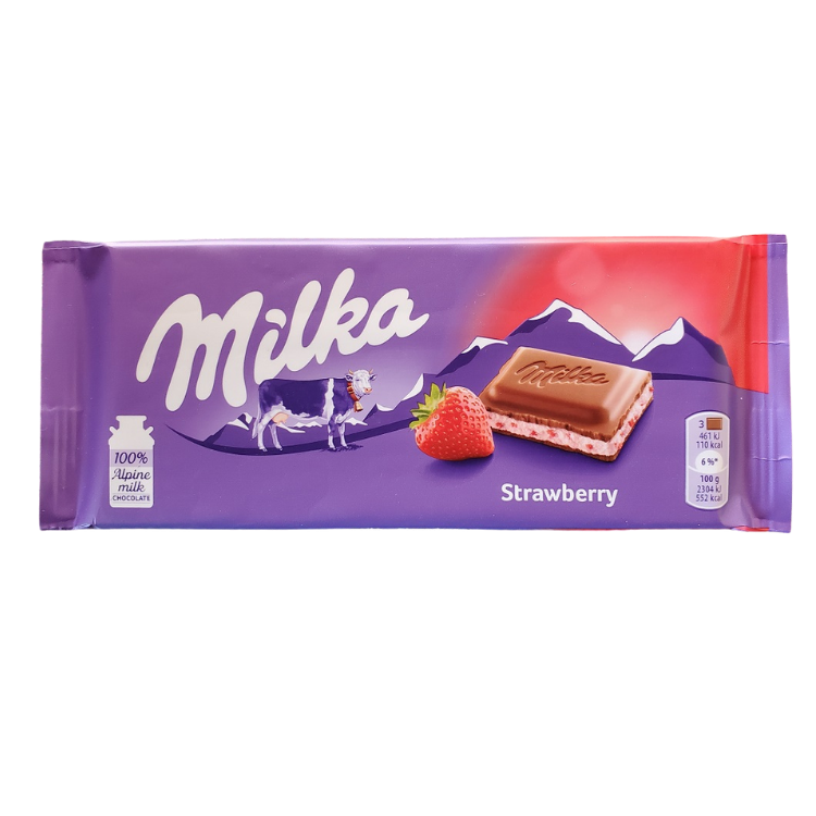 Milka Strawberry Chocolate |100 g | Box 22