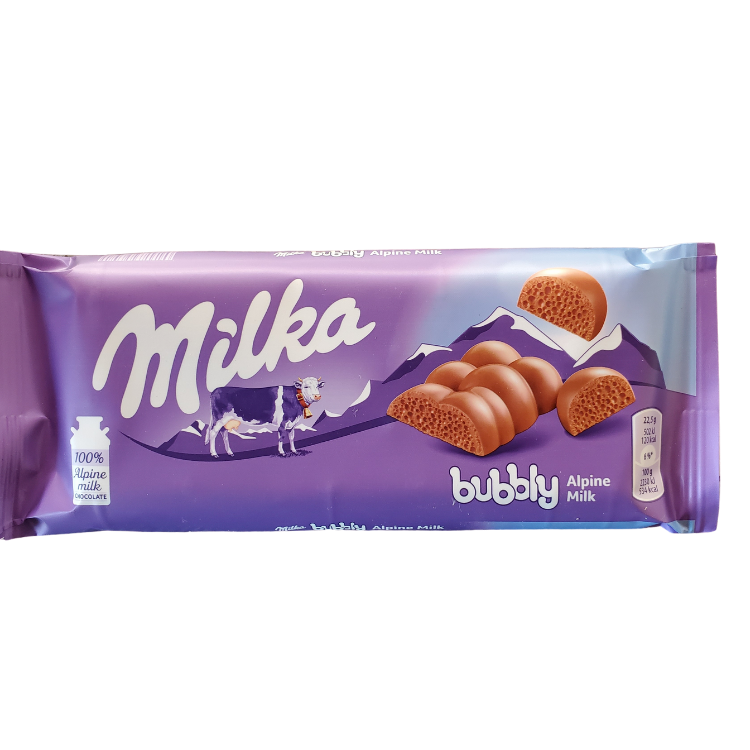 Milka Bubbly Alpine Milk | 90 g | Box 14