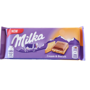 Milka Cream & Biscuit | 100g | Box 18